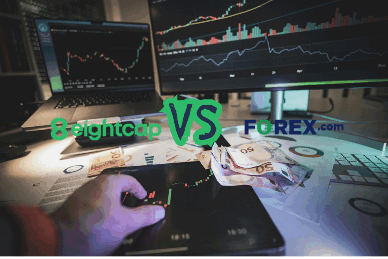 Compare Broker comparison of Forex.com and Eightcap