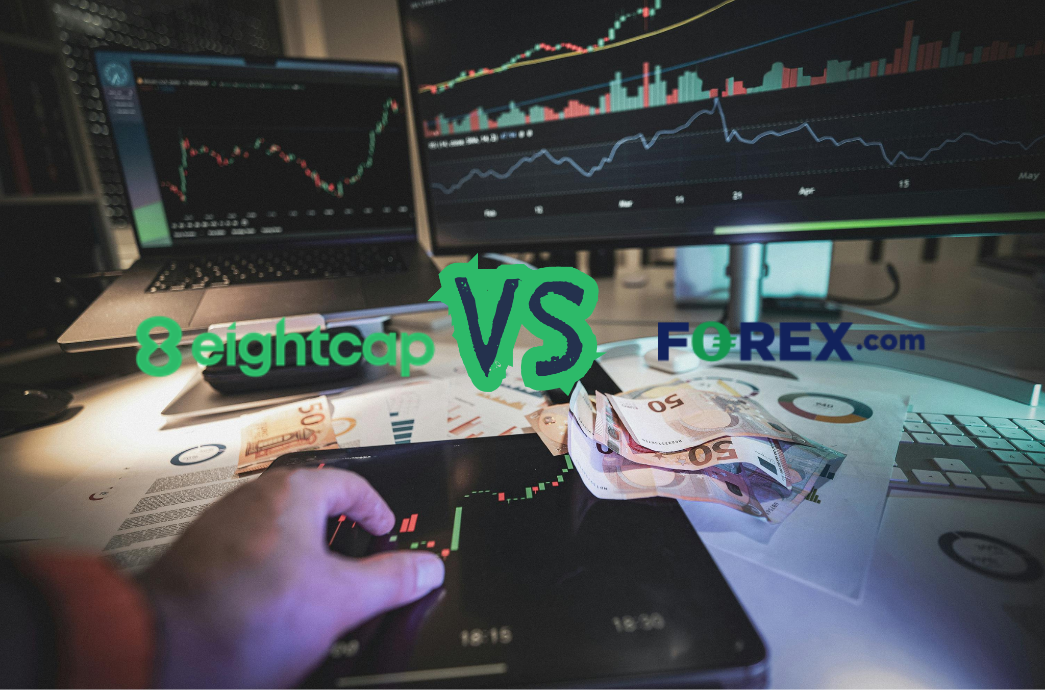 Compare Broker comparison of Forex.com and Eightcap